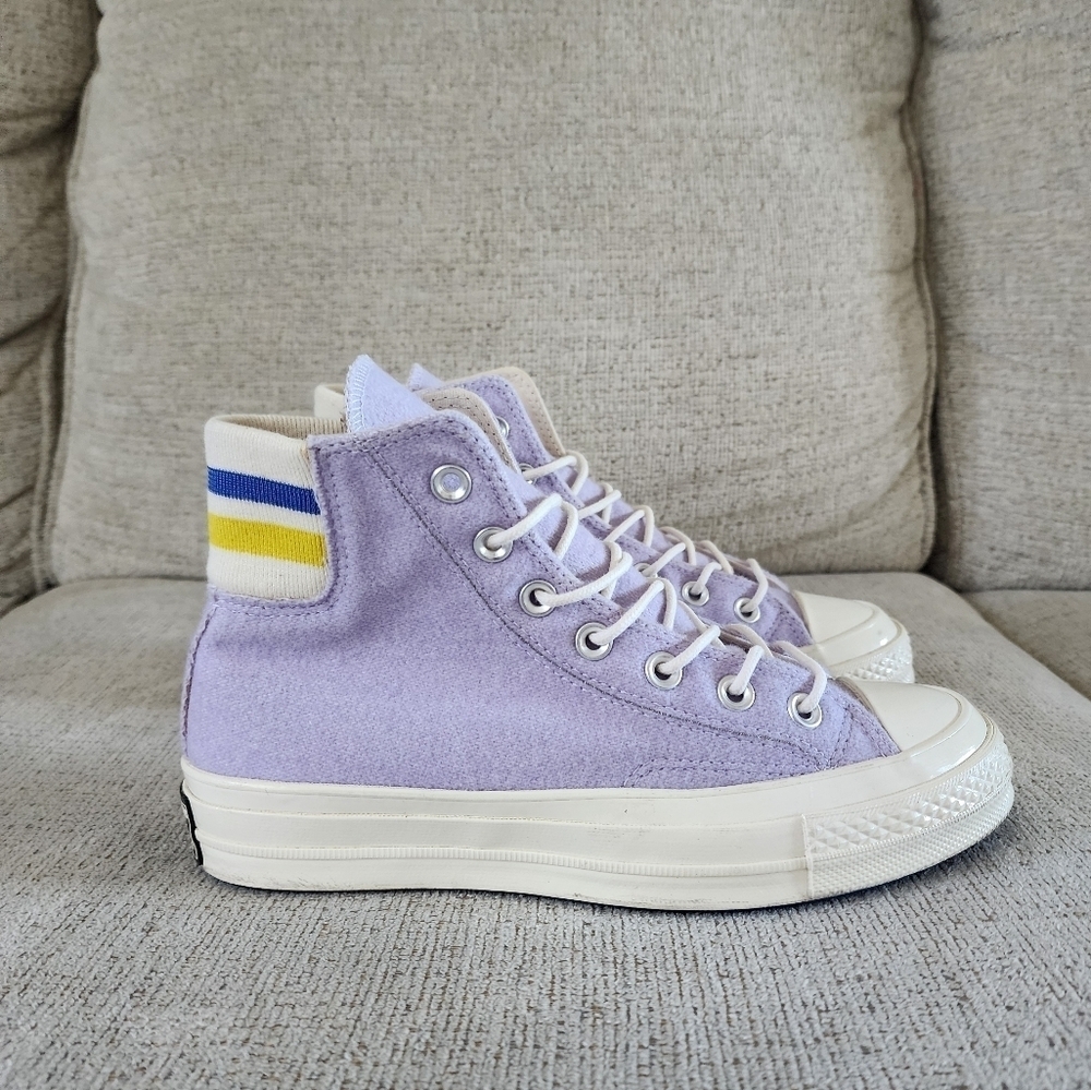 Converse Chuck Taylor All Star 70 Hi Retro Stripe Oxygen Purple Women's Size 6.5